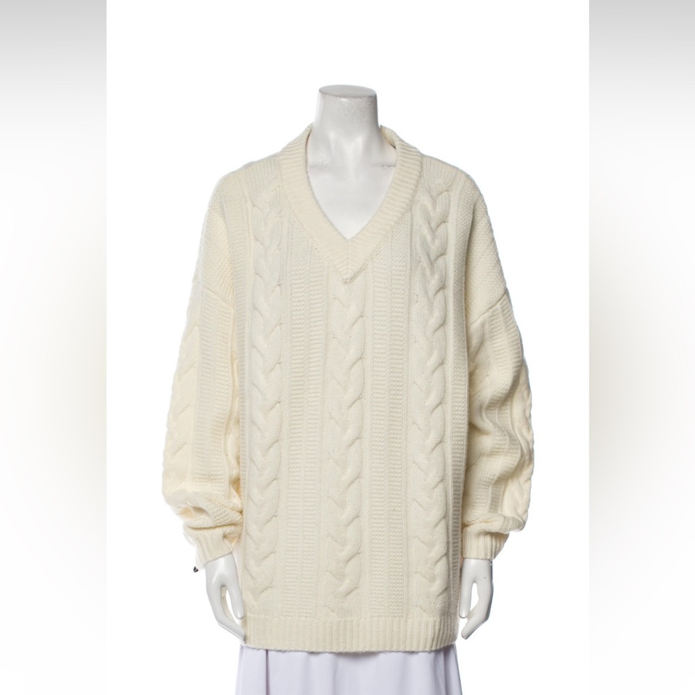 Nadaam Wool + Cashmere V Neck Sweater